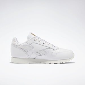 Adidasy Dziecięce Reebok Classic Leather Białe/Złote PL 15IWLGX